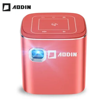 AODIN Fusion 50Ansi Lúmenov WIFI prenosný mini projektor DLP LED TELEVÍZOR dataprojektor, Podpora 1080P, Stream 50000+ TV/Filmy