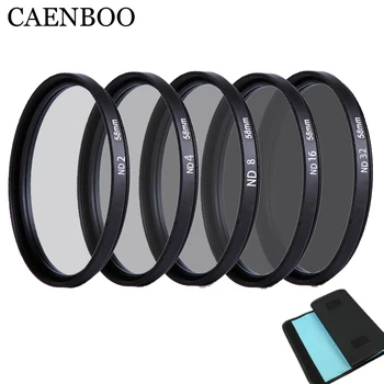 CAENBOO 37mm Objektív ND Filter ŽÚ2 4 8 16 32 Objektív Chránič Neutrálne 40.5 mm ND16 ND32 Objektív Filter Taška Pre Canon, Nikon Fotoaparát