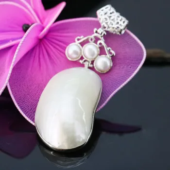 29*48 mm Módne Etnických Elegantné abalone sladkovodné perly korálky krátke prívesok simpleness náhrdelník robiť šperky remesiel urob si sám
