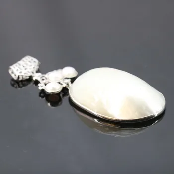 29*48 mm Módne Etnických Elegantné abalone sladkovodné perly korálky krátke prívesok simpleness náhrdelník robiť šperky remesiel urob si sám