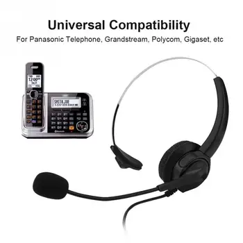 Profesionálne call centrum headset s 2,5 mm konektor kábel+ Hlasitosť+Vypnúť telefón headset pre 2,5 mm jack Telefón