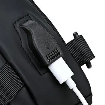 2020 Oxford Taška cez Rameno Plnenie Taška USB Hrudníka Vak Outdoor Športové Nepremokavé Messenger Taška Veľká Kapacita bolsa