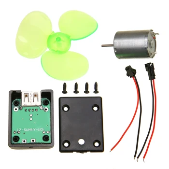 1 Set Elektrická Mini Vietor Generátor Alternátor DIY Kit Prenosné Núdzové Mobilný Telefón, Nabíjačka, Micro Veterné Turbíny Motora