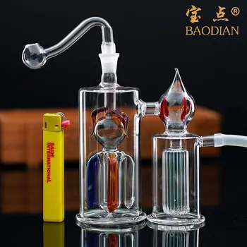 Sklo pripojený fľaša na vodu cigariet držiak na príslušenstvo obehu filtrácie tichý fľaša na vodu rúry a pot dual-purpose