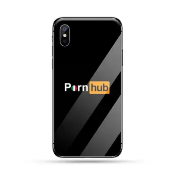 Porn Hub Pornhub Logo módne kryt foudas Telefón Prípade Tvrdeného skla Pre iphone 5C 6 6 7 8 plus X XS XR 11 PRO MAX