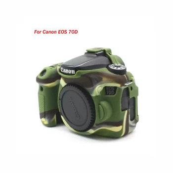 Mäkké Silikónové puzdro Fotoaparátu Gumový kryt pre Canon EOS 90D 80D 70 D 77D brašna Ochranné Telo Shell