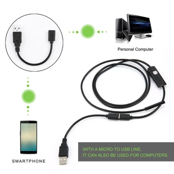 5,5 mm Vodotesné Inšpekcie Borescope Endoskopu Fotoaparát Potrubia Vyšetrenie Odolný Bezdrôtový WiFi Kanalizácie Detekcie Pre Android
