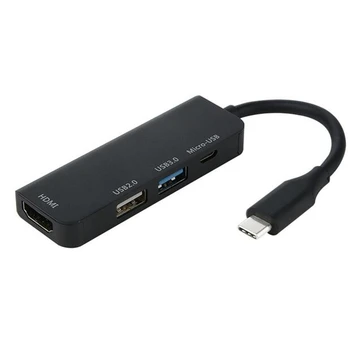 KuWFi Tpye-C HUB Micro USB 3.0 2.0 HDMI Thunderbolt 4 Port Splitter Adaptér Typ-C Kompatibilné pre MacBook Pro Samsung huawe