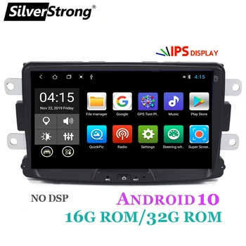SilverStrong,Android10 2Din,32GB DSP,KAPTUR Auta GPS,Pre RENAULT DUSTER,DACIA LOGAN II,DOKKER Carplay,TPMS možnosť