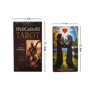Moderné Spellcaster je Tarot AUTA Balíčkom Kariet & Knihy Nastaviť Wiccan Pohanské Metafyzické Dosková Hra Veštenie ORACLE KARTY DOSPELÝCH