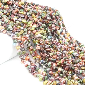 Nové Recyklovaného Pearl Perly Prírodné Sladkovodné Perly Na Náhrdelníku Náramok Šperky Čo DIY Veľkosť 6-8 mm