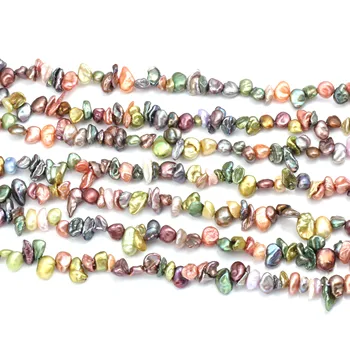 Nové Recyklovaného Pearl Perly Prírodné Sladkovodné Perly Na Náhrdelníku Náramok Šperky Čo DIY Veľkosť 6-8 mm