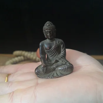Mini Vintage Sochu Budhu Fialová Medi Prenosné Budhu, Sochu, Dekorácie, Ozdoby Domácej Kancelárii Dekor Budhizmus Dodávky