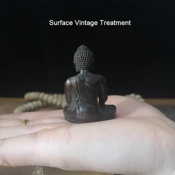 Mini Vintage Sochu Budhu Fialová Medi Prenosné Budhu, Sochu, Dekorácie, Ozdoby Domácej Kancelárii Dekor Budhizmus Dodávky