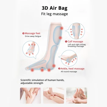 Vzduch Kompresia Nohu Nohy Masér Lymfodrenážna Masáž, Stroje Telo Oddýchnuť Úľavu Od Bolesti Stroj Presoterapia Vzduchu Vlny Masáž