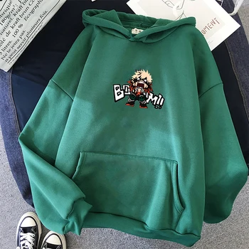 Môj Hrdina Akademickej obce hoodies Anime Katsuki Bakugo tlač hoodie bežné študent základné Streetwear Pulóver sudaderas con capucha de