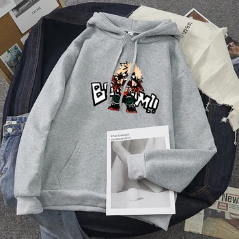 Môj Hrdina Akademickej obce hoodies Anime Katsuki Bakugo tlač hoodie bežné študent základné Streetwear Pulóver sudaderas con capucha de