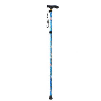 Zliatina hliníka horolezectvo stick teleskopické skladanie päť legged walking stick prenosné walking stick svetlo walking stick