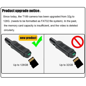 JOZUZE T189 Mini Kamera HD 1080P Fotoaparát Nositeľné Telo Pera Fotoaparát Digitálny Mini DVR Malé DV Videokamera Micro Kamera Podporu 128 GB
