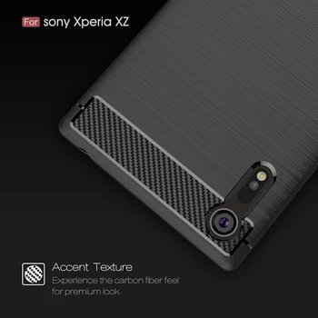 Pre Kryt Sony Xperia XZ Prípade Business Štýle Silikónové Gumy Telefón Cover obal pre Sony Xperia XZ Kryt pre Sony XZ F8331 F8332