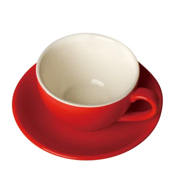 MHV 300 ml farebné hrubé telo novej kosti čína cappuccino šálky a tanieriky ,keramické šálku kávy tanier