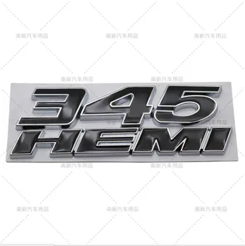 3D Kovov 345 HEMI Znak, Odznak, Auto Nálepky, Auto Styling pre Jeep Cherokee Kompas Wrangler Dodge Nabíjačky, Honda, Toyota Audi