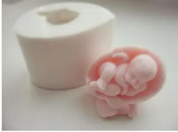Spací baby mydlo mold design anjel silikónové mydlo plesní, plesne, silica gel mydlo formy
