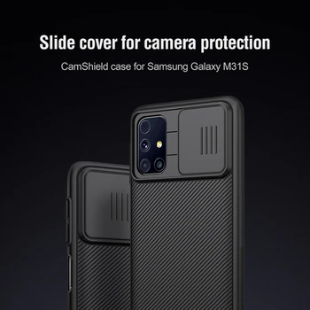 Pre Samsung Galaxy M31s CaseNILLKIN CamShield Prípad, Posuňte Fotoaparát Ochranu Súkromia Klasický Zadný Kryt Pre Samsung M31s Prípade