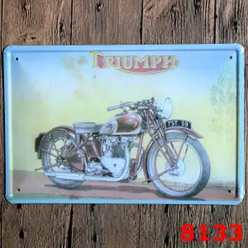 Motocykel Prihlásiť Doska s Vintage Kovové Logo Maľovanie na Stenu, Nálepky Železa Prihlásiť Dekoratívne Plakety Plagát Veľkoobchod