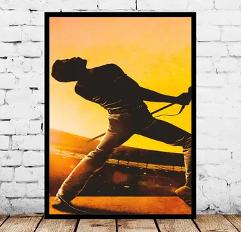 Bohemian Rhapsody Plagát Hudobný Film Freddie Mercury Plagát Maliarske Plátno