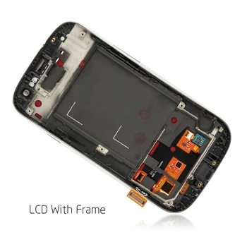 Pre Samsung Galaxy S3 SIII Neo i9301 i9300i i9308i i9301i LCD Displej Screen Dotknite sa položky Digitalizátorom. Sklo Rám Montáž Náhradné
