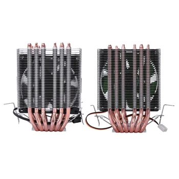 Lanshuo 6 Heat Pipe 3 vodiče so Svetlom Jeden Ventilátor Ventilátor Cpu Chladič Cooler Chladič Pre Intel Lga 1155/1156/1366 Chladnejšie Tepla