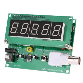 Vysoká Citlivosť frequency counter 1Hz-50MHz cymometer Frekvencia Meter Počítadlo Merania Tester Modul 7V-9V 50mA