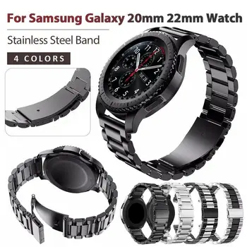 Nerezová Oceľ Remienok Pre Samsung Výstroj Šport S2 S3 Galaxy 42mm 46 mm Watchband Band Náramok Hodiniek Pásik Kovový Náramok