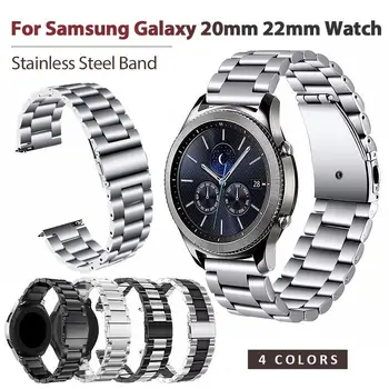 Nerezová Oceľ Remienok Pre Samsung Výstroj Šport S2 S3 Galaxy 42mm 46 mm Watchband Band Náramok Hodiniek Pásik Kovový Náramok