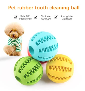 Pet, pes hračka interaktívna elastické gumy úniku loptu pet mačka pes hračka zuby žuvanie čisté žuvacie hračky, loptové hry gumová lopta hračka