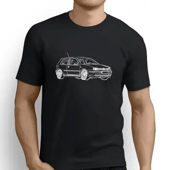 Muži 2019 Značku Oblečenia Tees Bežné Mužské Projektovanie Tričko nemeckej klasiky Auto Fanúšikov Golfista je Glaxay Mk4 Inšpiroval Auto vybavené Tričká