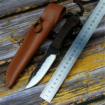 PEGASI taktické lovecký nôž outdoor camping prežitie nôž rescue tool a kovanie high carbon nôž rýchle dodanie + puzdro