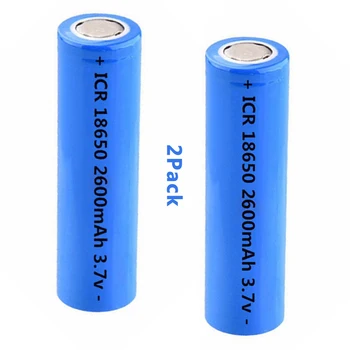 ICR 18650 3,7 V 2600mAh Lítium-iónová Nabíjateľná Batéria 18650 3,7 V Li-ion Bateria pre LED Baterka Pochodeň Svetlometov
