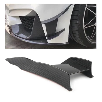 Carbon Fiber Auto Styling Príslušenstvo Predný Nárazník Pery Fin Splitter Spojler Canard Nálepky vhodné na BMW F80 M3 Pre BMW F82 M4 6pcs