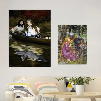 Domáce Dekorácie Vytlačiť Plátno Umeleckých Obrazov Na Stenu Plagát Plátno Potlače Obrazy British William Waterhouse 4 Dievča