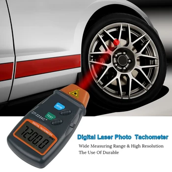 Digitálne Laserové Foto Tachometra bezkontaktné Laser Tachometer Rýchlomer Rýchlosť, Rozchod RPM Meter 2,5 až 99999 ot. / MIN.