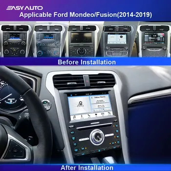 Auto Rádio Multimediálny Prehrávač Videa Navigácie GPS na Ford Mondeo Fusion 2016 2017 2018 2019 Andriod8.1 Bluetooth, WIFI
