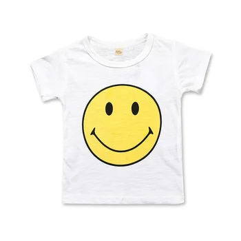 Detské Tričko Chlapci T-shirt Detské Oblečenie Malý Chlapec Letné Tričko Tees Smajlíka Dizajnér Detské Bavlnené Oblečenie