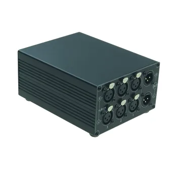 3 Spôsoby Hifi Signál Zdrojov Výber 3(1)-v-1(3)-Out, XLR Rovnováhu Stereo Audio Prepínač Prepínač Pasívne Výber Splitter Box