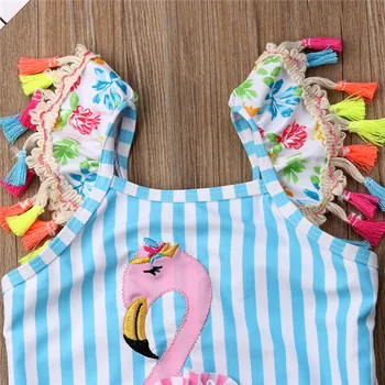 Jednodielne Plavky Batoľa Detský Baby Dievčatá Flamingo Bikini Set Plavky, Plavky, Plavky Pláži, Baby Girl Kombinézach Nové