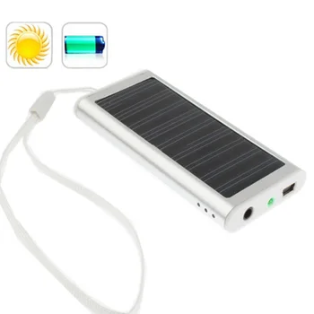 Horúce Solar Power Bank 1350mAh Externú Batériu USB LED Powerbank Prenosný Mobilný telefón Solárna Nabíjačka pre Samsung Nokia