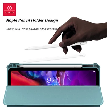 XUNDD Kryt Pre iPad Vzduchu 4 Pro 10.9 11 12.9 2020 Prípade Kožené Tablet Transparet Späť Jasné, Ochranný Kryt S Držiteľa