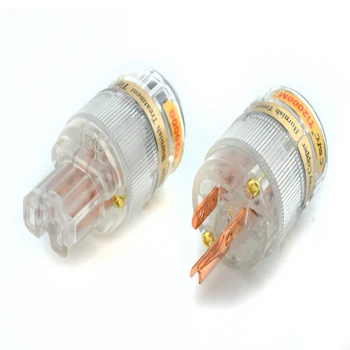 Vysoká Kvalita pár CMC Ti2000M 99.998% Čistá Červená Meď NÁS verzia AC zástrčka IEC konektor pre hifi napájací kábel