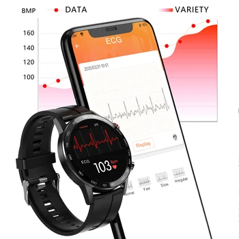 2020 Nové L16 Smart Hodinky Mužov 360*360 plne Dotykového Displeja Vodotesný EKG Fitness Smartwatch Pre Apple Xiao Huawei Športové hodinky